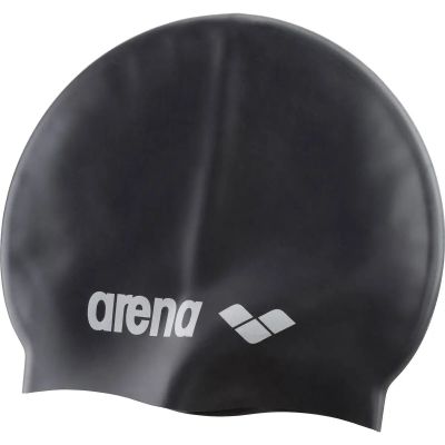 ARENA Unisex Badekappe Classic Silikon in schwarz
