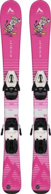 McKINLEY Ski-Set Skitty Schraubbindung in pink