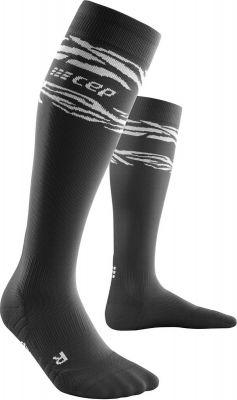 CEP Damen Animal Compression Socks in grau