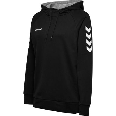 HMLGO COTTON HOODIE WOMAN in schwarz