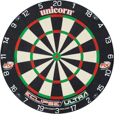 UNICORN Dartboard Eclipse Ultra - Official PDC Bristle Board in schwarz