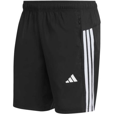 Herren Shorts WORKOUT ESSENTIALS BASE 3-STREIFEN WOVEN (Länge 7 Zoll) in schwarz