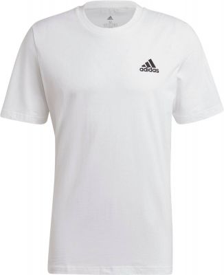 adidas Herren Essentials Embroidered Small Logo T-Shirt in grau