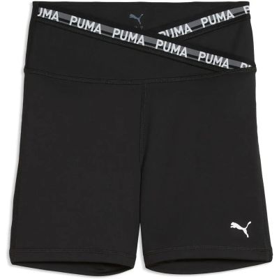 Damen Shorts W Puma Strong Cross Front Short Tight - HW 5 in schwarz
