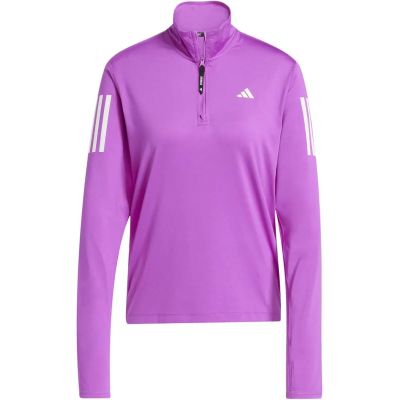 Damen Sweatshirt Own the Run Half-Zip in lila