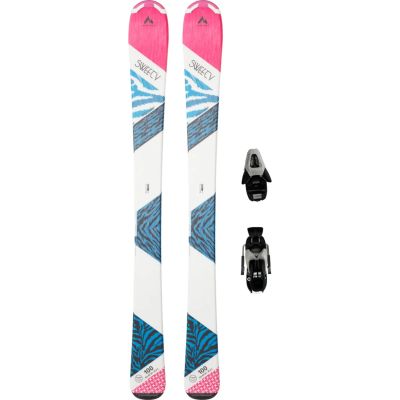 Kinder All-Mountain Ski Mä.-Ski-Set Sweety geschraubt in weiß