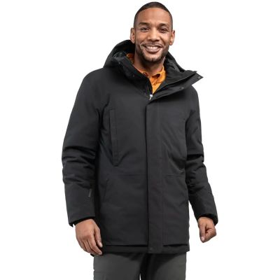 Herren Mantel Ins Parka Style Crivat MNS in schwarz