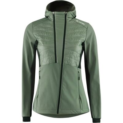 Damen Funktionsjacke W HOODED HYBRIDJACKET ALESSA P in grün