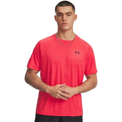Herren Shirt UA TECH TEXTURED SS in rot
