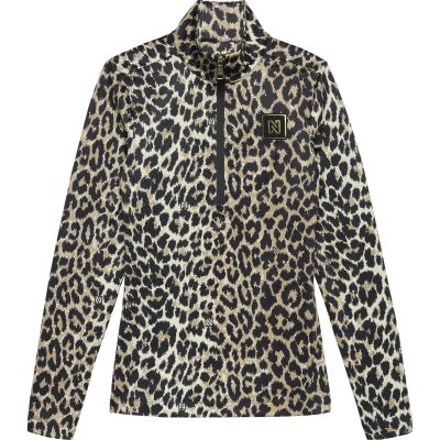 Nantes Leopard Ski Pully in 2549 hummus