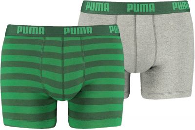 PUMA Underwear - Boxershorts Stripe Boxer 2er Pack Mens in grün