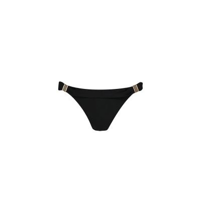 Solid Folded Bikini Briefs in schwarz