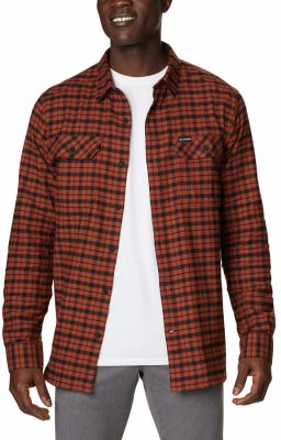 Flare Gun Stretch Flannel Hemd in braun