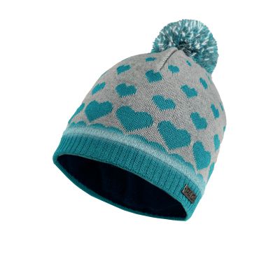 PAC Kids Muzi Reflective Pom Beanie in blau