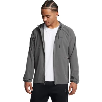 Herren Schlupfjacke UA STRETCH WVN WINDBREAKEREU in grau
