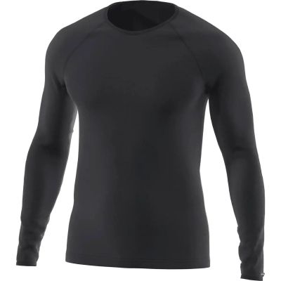 Herren Unterhemd M SHIRT L/S TRANSTEX MERINO in schwarz