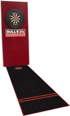  Dartboard BULL'S Carpet Mat 170 Black in rot