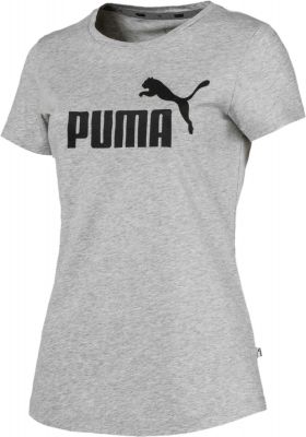 PUMA Lifestyle - Textilien - T-Shirts Essential Logo T-Shirt Damen in silber