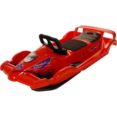 ALPENGAUDI Schlitten Ski-Bob Alpen Double Race in rot