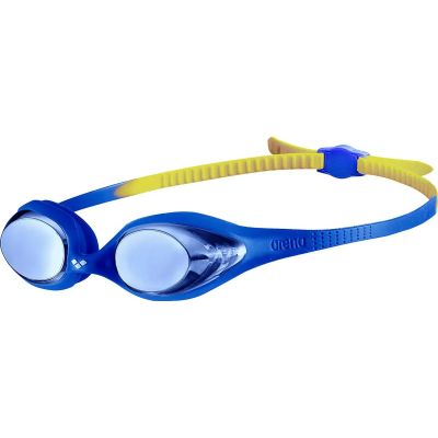arena Kinder Schwimmbrille Spider Junior Mirror in blau