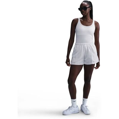 Damen Shorts Sportswear Chill Terry Mid-Rise 4" French Terry in schwarz