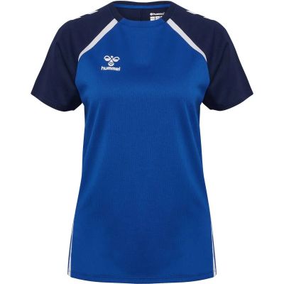 Damen Shirt hmlLEAD 2.0 JERSEY S/S WOMAN in blau