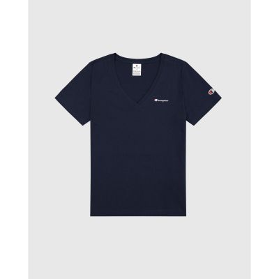 V-Neck T-Shirt in blau