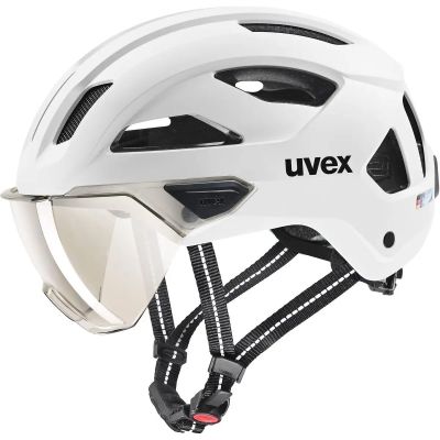 Herren Helm stride visor in weiß