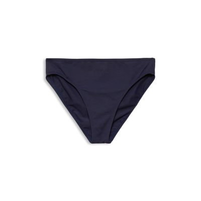 Recycelt: Bikini-Slip mit Struktur in blau