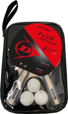 DUNLOP Tischtennis-Set FLUX PREMIUM 2 PLAYER SET in rot