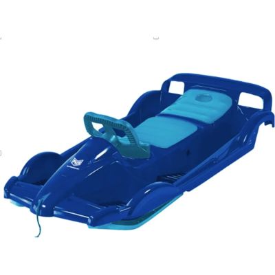 ALPENGAUDI Schlitten Ski-Bob Alpen Double Race in blau